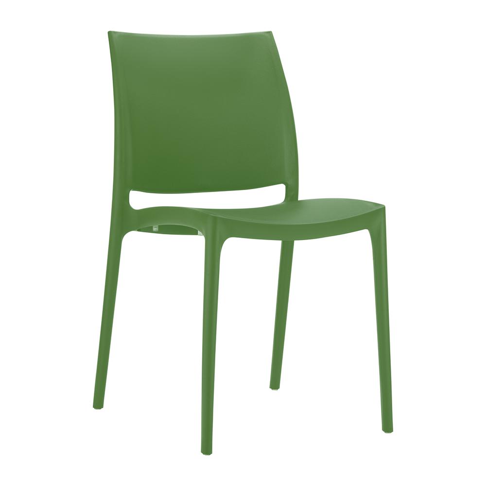 Maya Dining Chair Olive Green, Set of 2. Picture 1