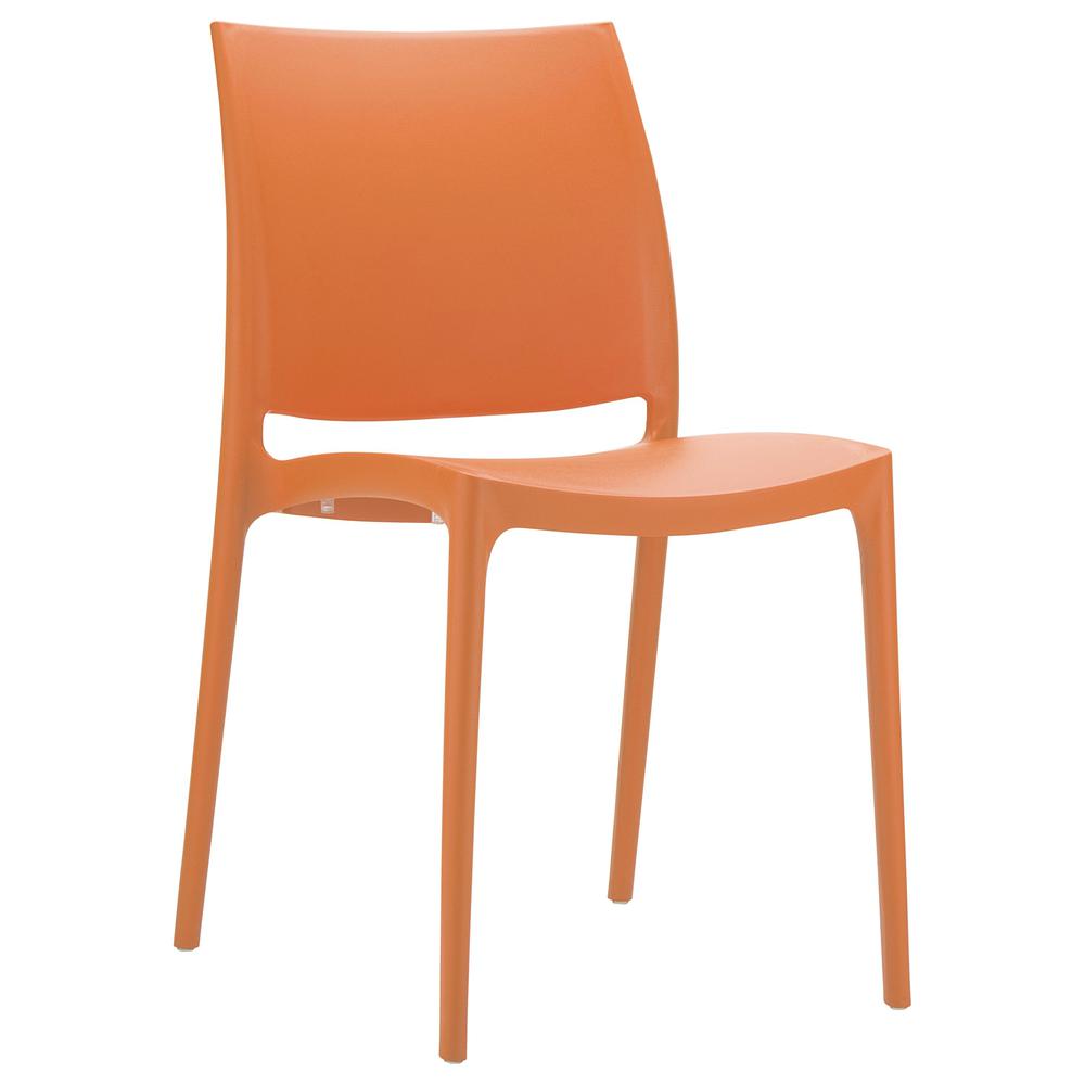 Maya Dining Chair Orange, Set of 2. Picture 1