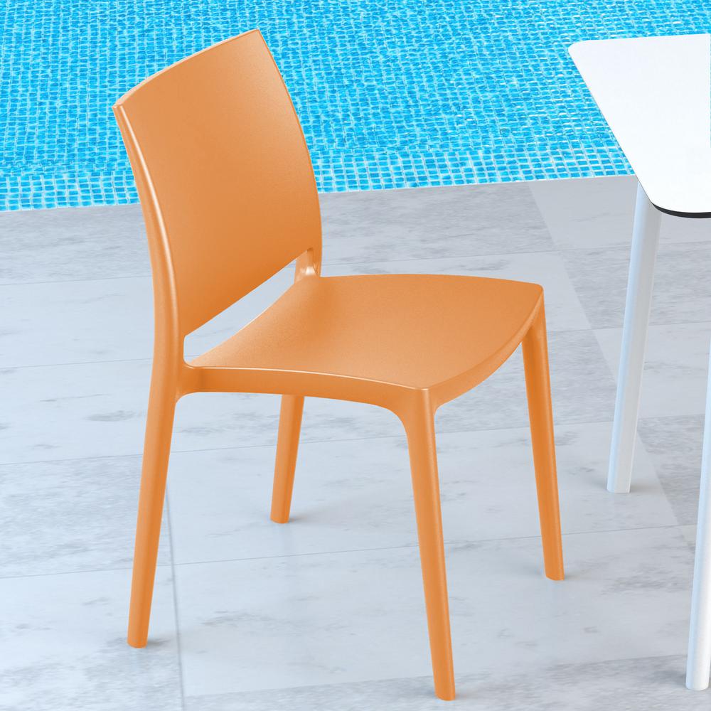 Maya Dining Chair Orange, Set of 2. Picture 4