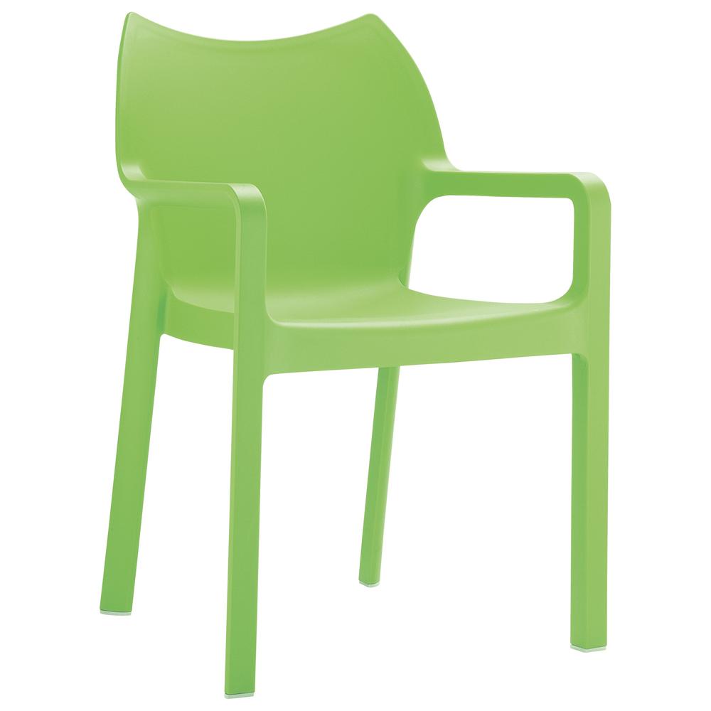 Resin Outdoor Dining Arm Chair, Set of 2, Tropical Green, Belen Kox. Picture 1