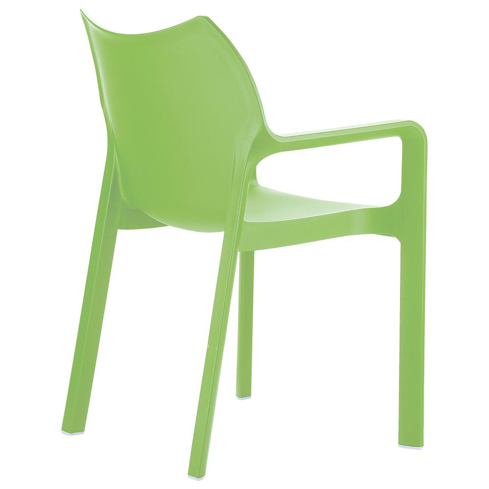 Diva Resin Outdoor Dining Arm Chair Tropical Green, Set of 2. Picture 2