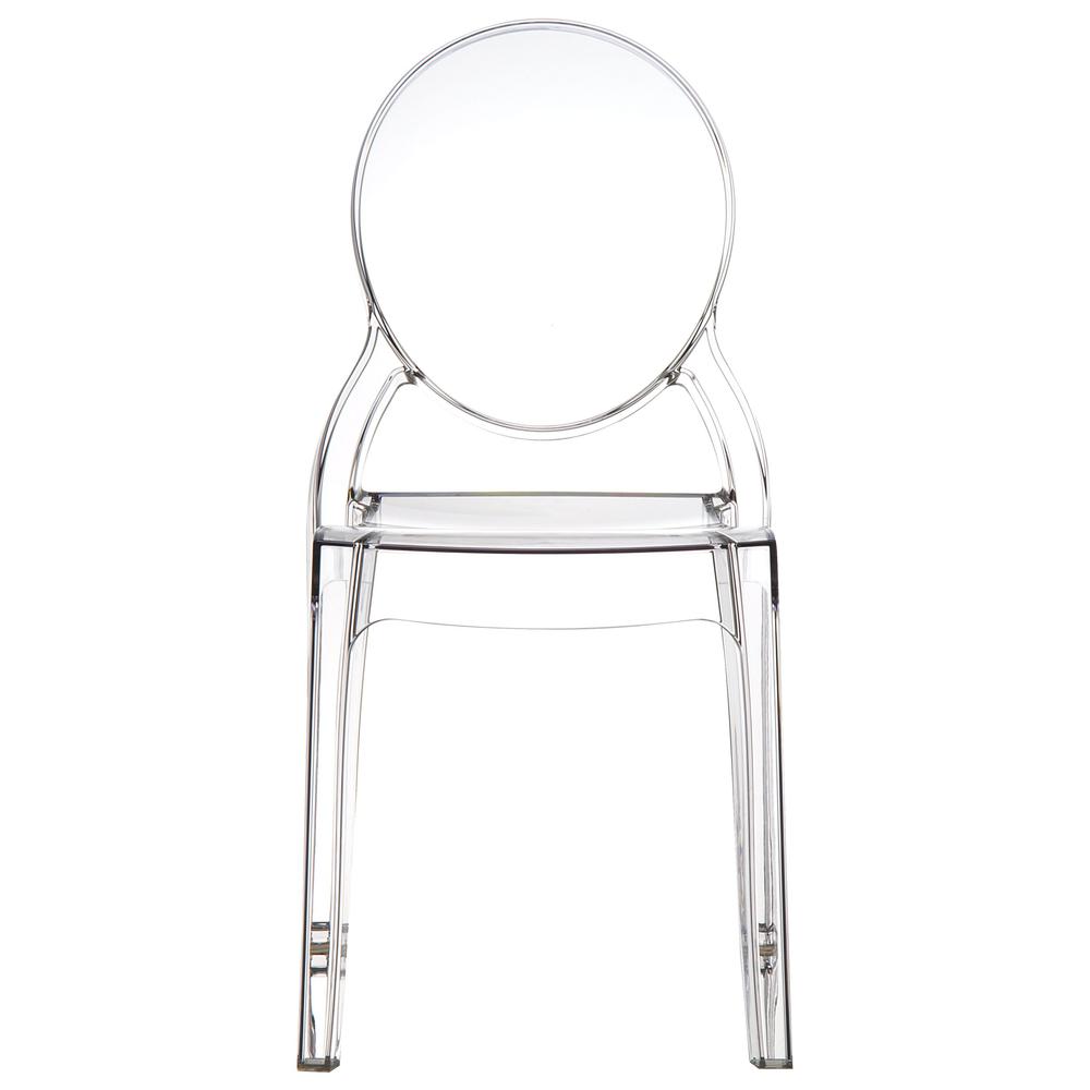 Elizabeth Polycarbonate Dining Chair Transparent Clear, Set of 2. Picture 7