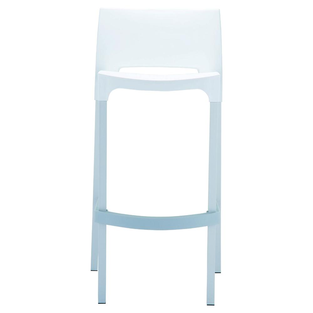 Gio Outdoor Bar Stool White, Set of 2. Picture 3
