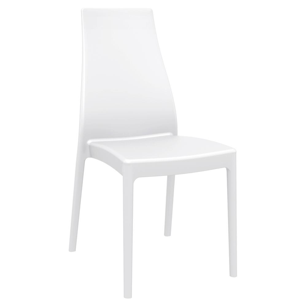 Miranda Dining Set with 6 Chairs White. Picture 2