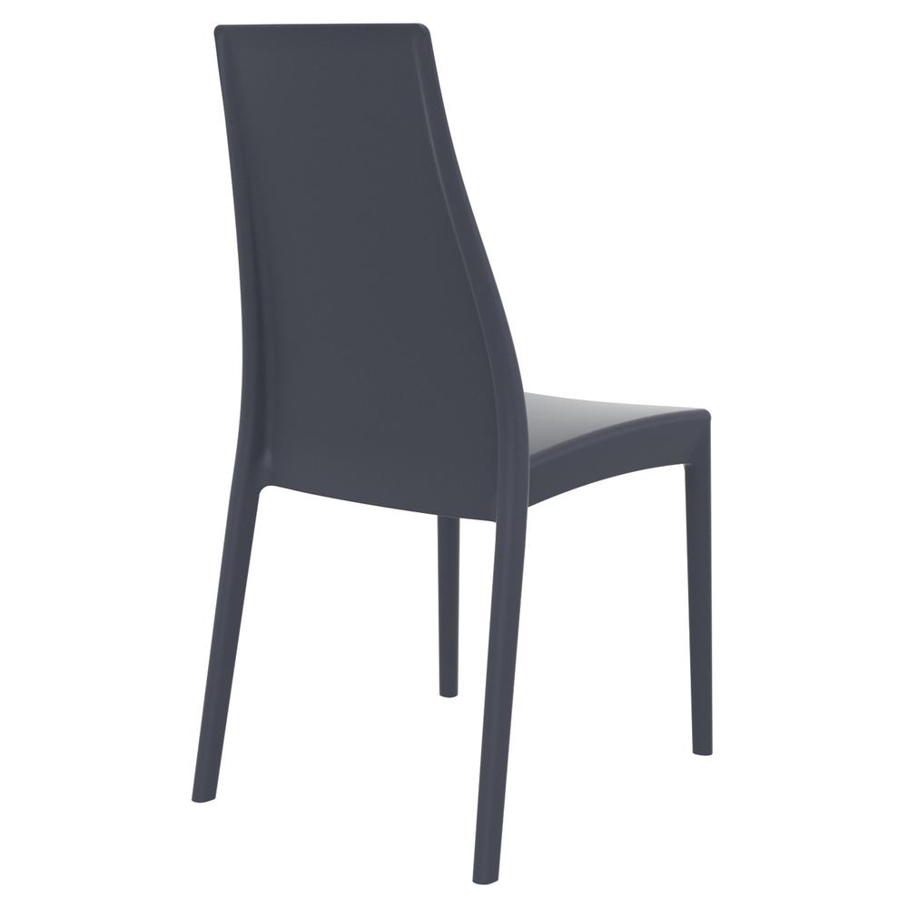 Dining Chair Dark Gray - Set Of 2. Picture 2
