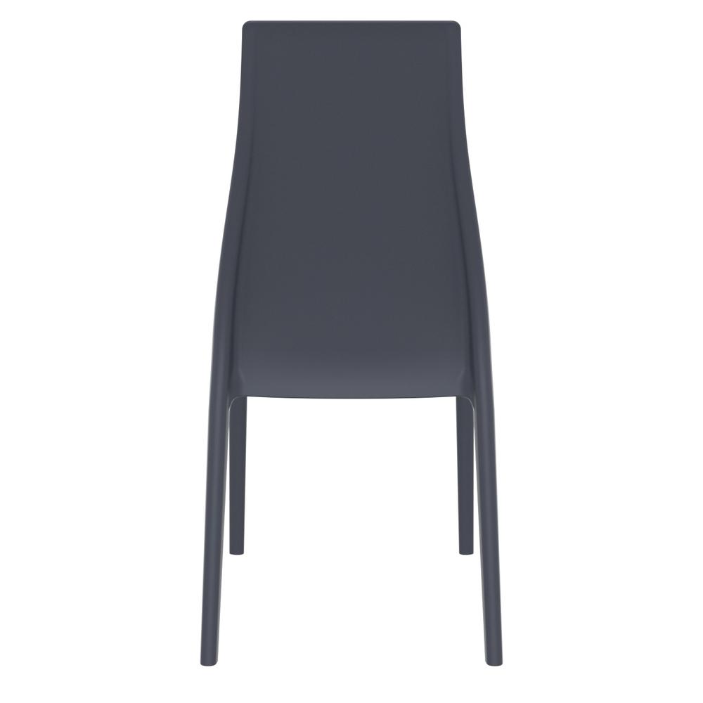 Dining Chair Dark Gray - Set Of 2. Picture 5