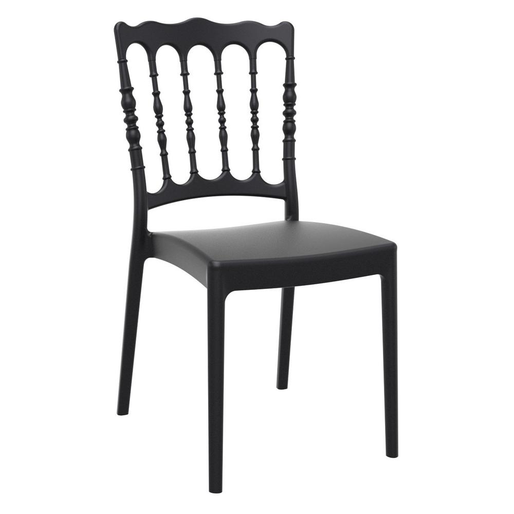Napoleon Dining Chair Black, Set of 2. Picture 1