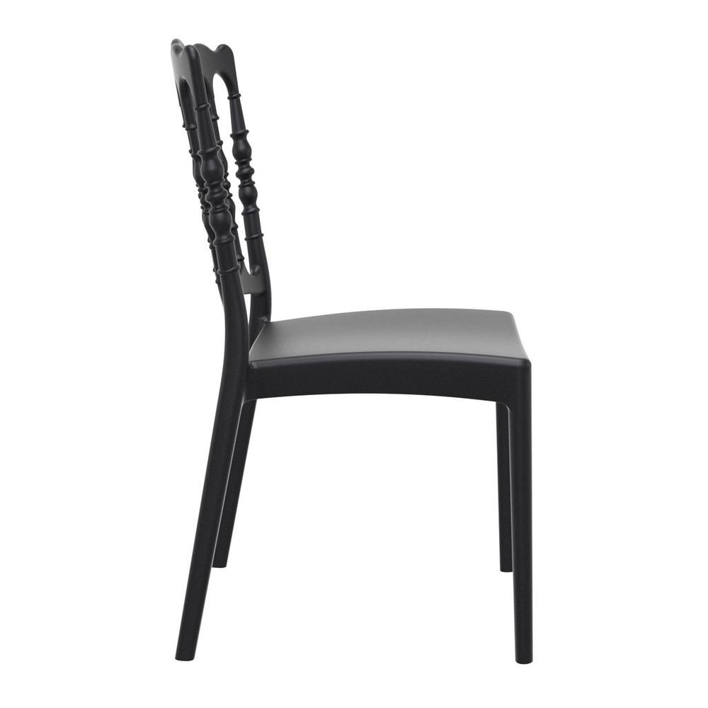Napoleon Dining Chair Black, Set of 2. Picture 4
