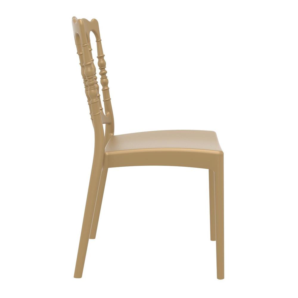 Napoleon Dining Chair Gold, Set of 2. Picture 4