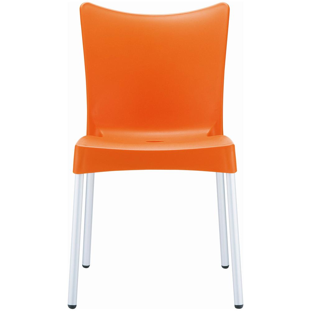 Juliette Resin Dining Chair Orange, Set of 2. Picture 2