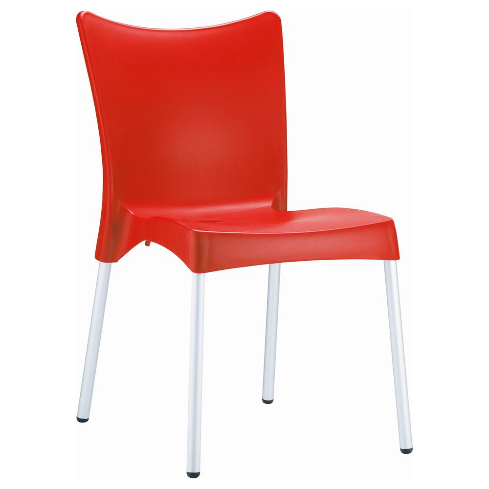 Juliette Resin Dining Chair Red, Set of 2. Picture 1