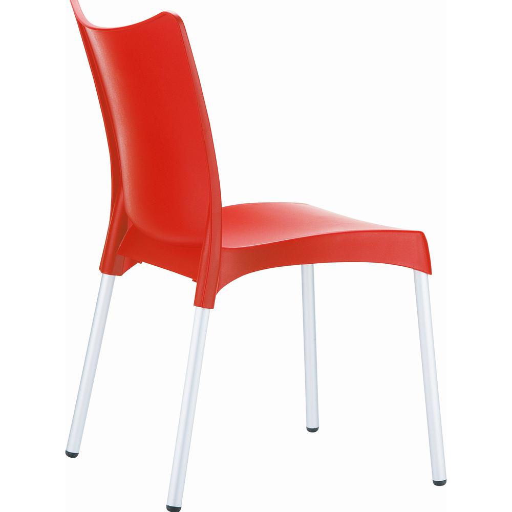 Resin Dining Chair, Set of 2, Red, Belen Kox. Picture 2