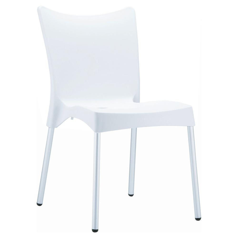 Resin Dining Chair, Set of 2, White, Belen Kox. Picture 1