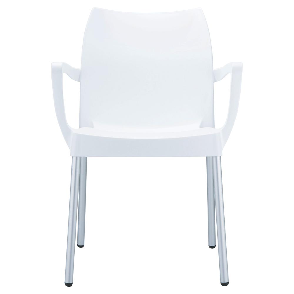 Resin Outdoor Armchair, Set of 2, White, Belen Kox. Picture 2