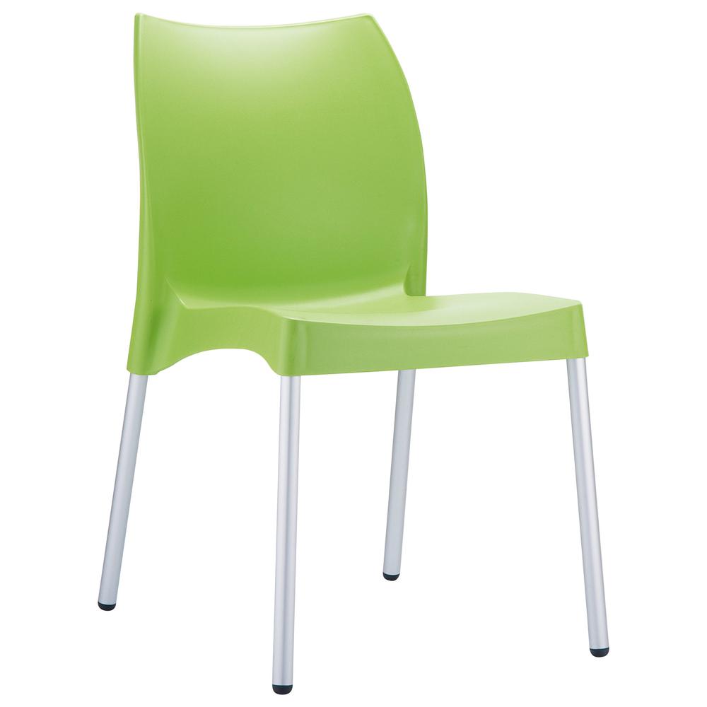 Vita Resin Outdoor Dining Chair Apple Green, Set of 2. Picture 1