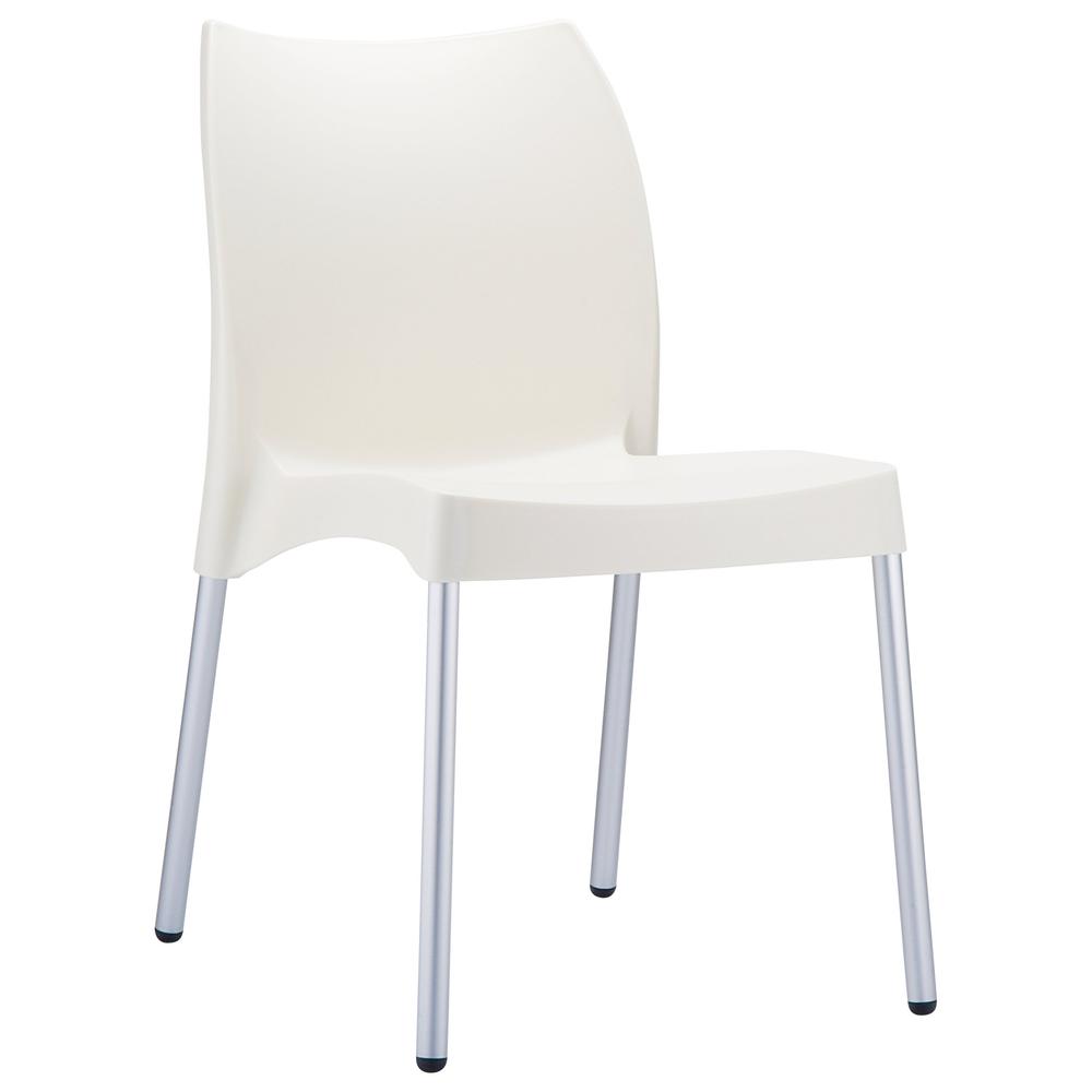 Resin Outdoor Dining Chair Beige - Set Of 2. The main picture.