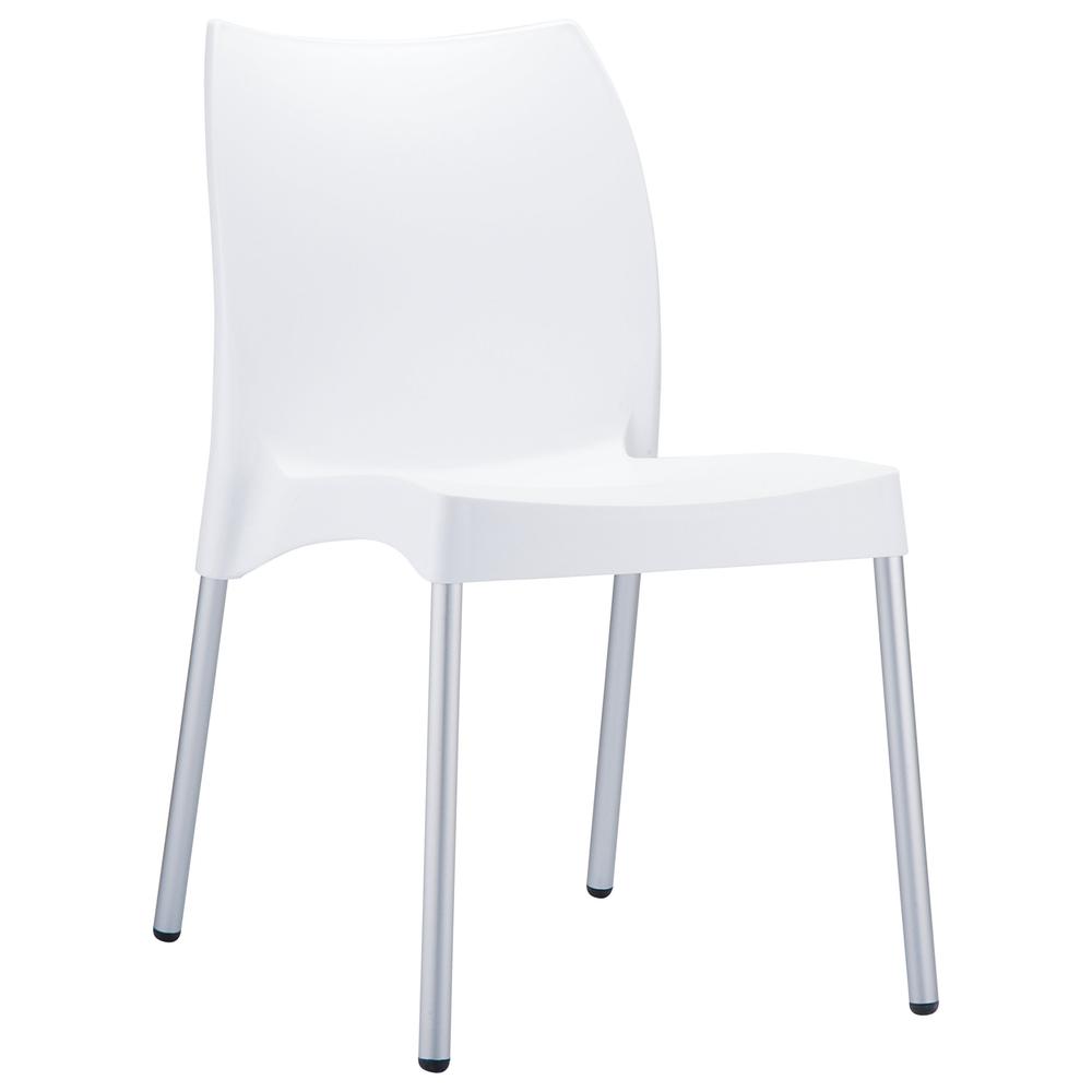 Outdoor Dining Chair, Set of 2, White, Belen Kox. Picture 1