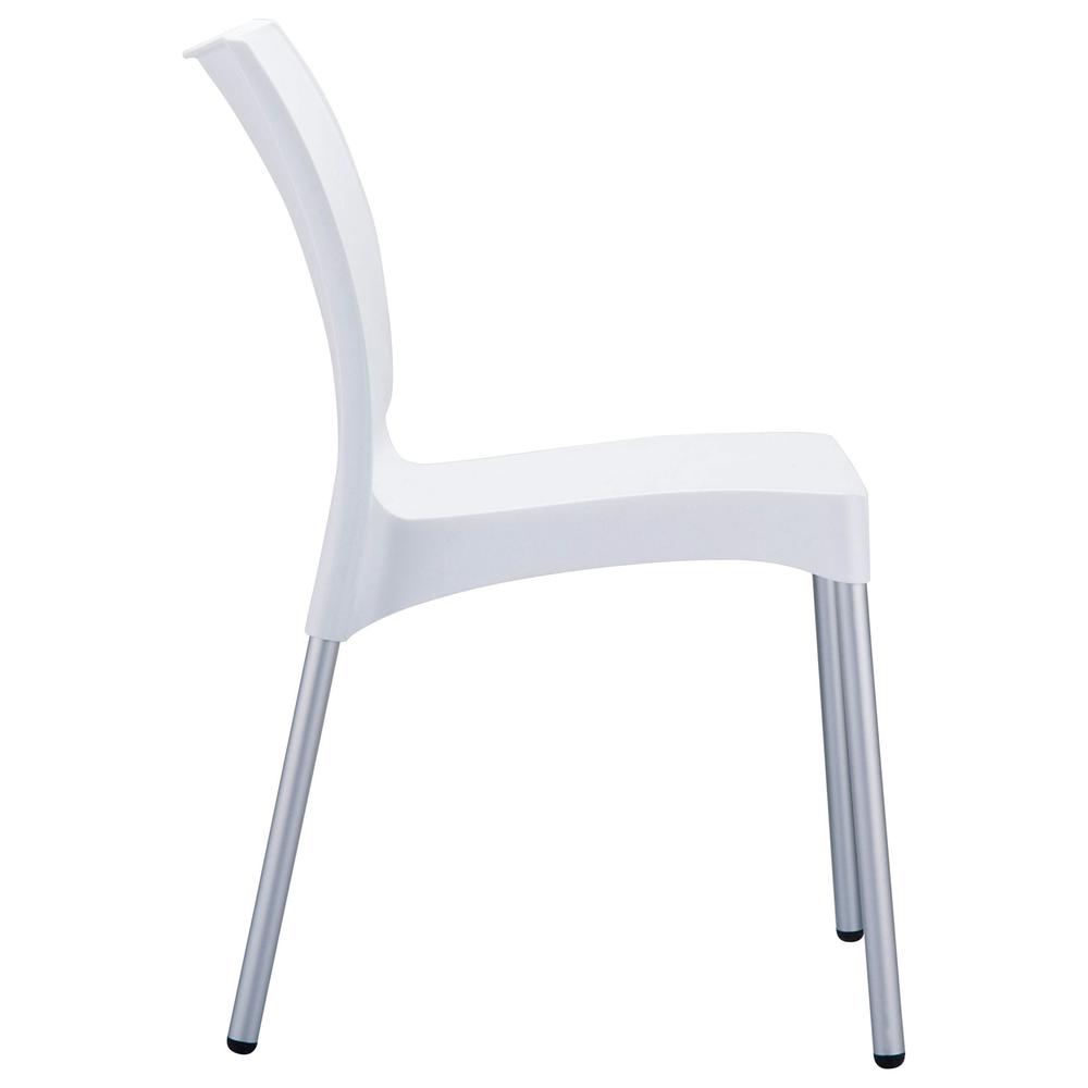 Vita Resin Outdoor Dining Chair White, Set of 2. Picture 3