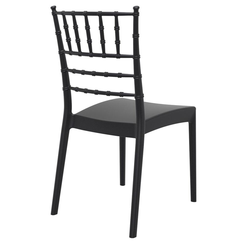Josephine Outdoor Dining Chair Black, set of 2. Picture 4
