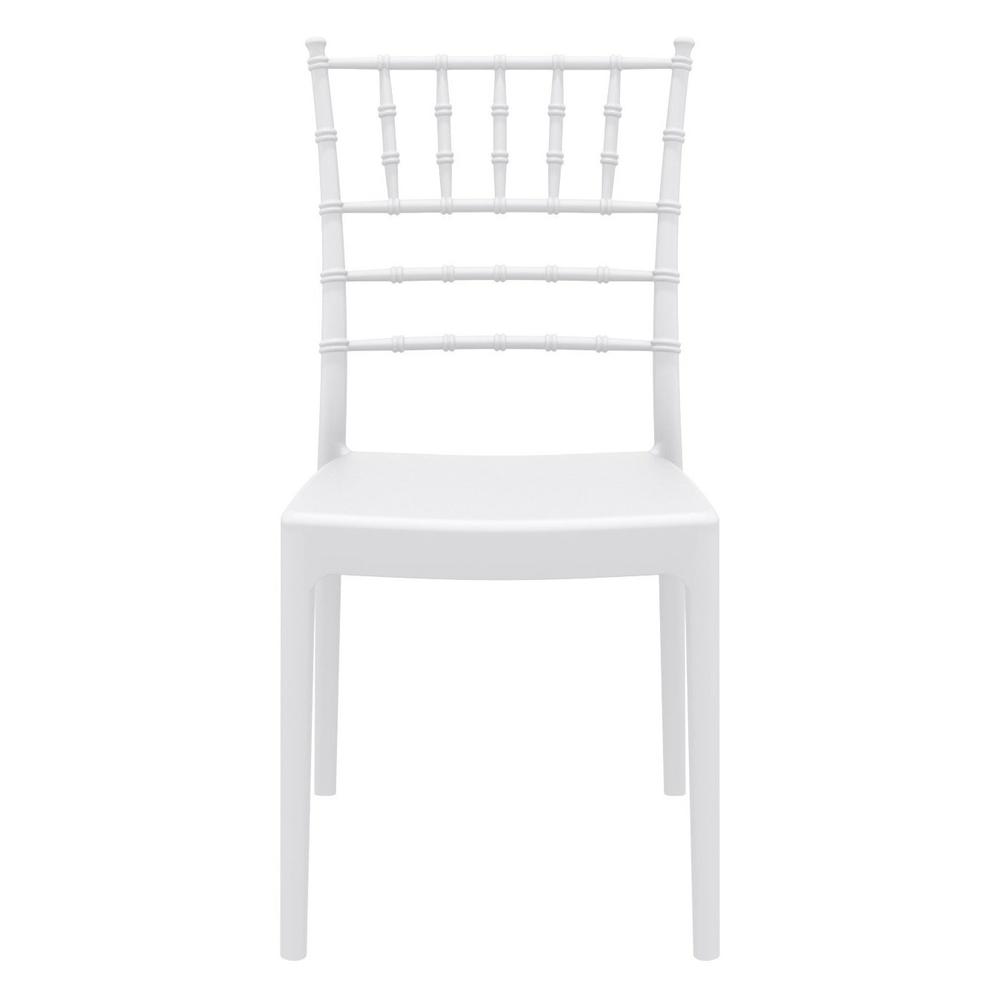 Josephine Outdoor Dining Chair White, Set of 2. Picture 3