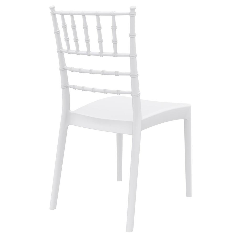 Josephine Outdoor Dining Chair White, Set of 2. Picture 4