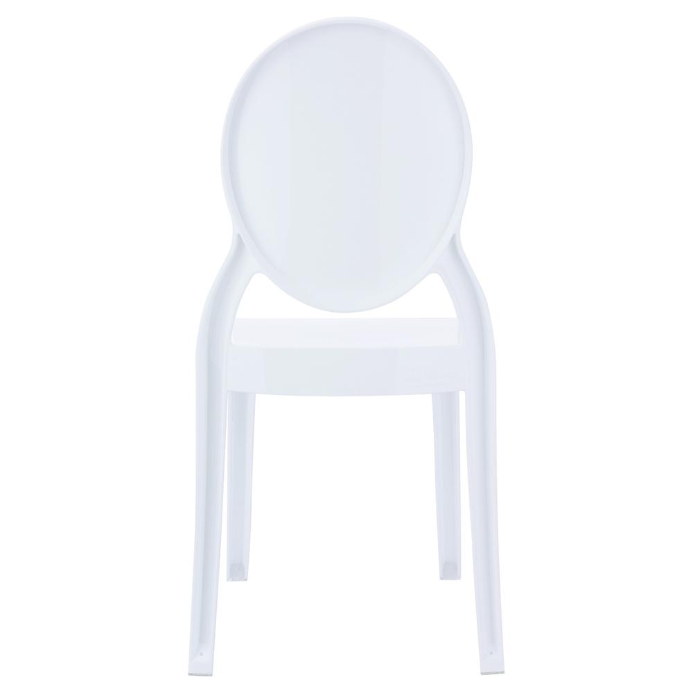 Polycarbonate Kids Chair, Glossy White, Belen Kox. Picture 3