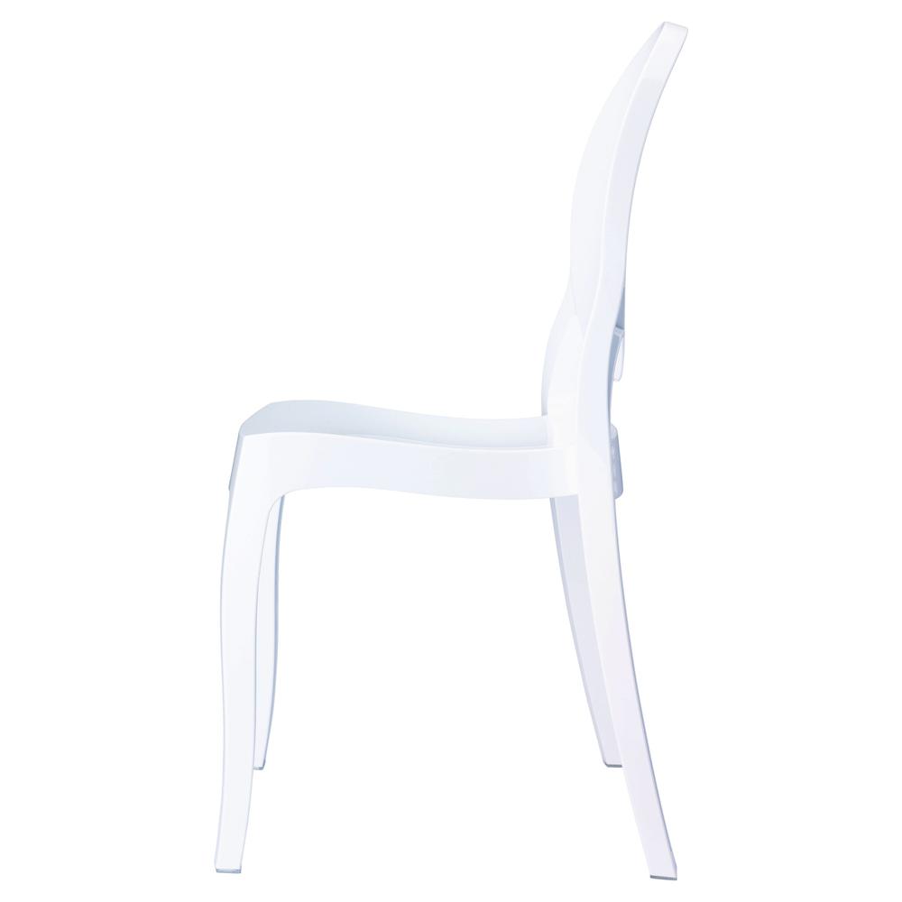 Polycarbonate Kids Chair, Glossy White, Belen Kox. Picture 4
