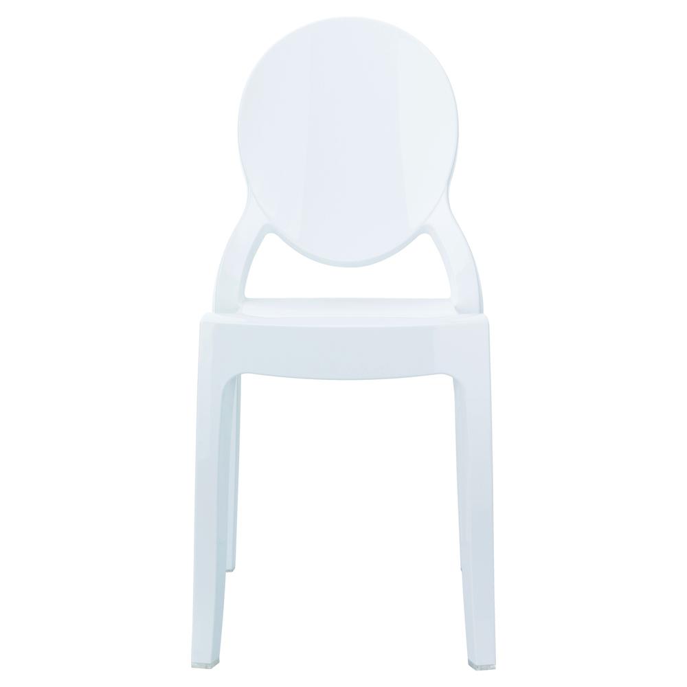 Baby Elizabeth Kids Chair Glossy White. Picture 5