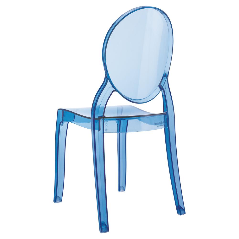 Baby Elizabeth Kids Chair Transparent Blue. Picture 2