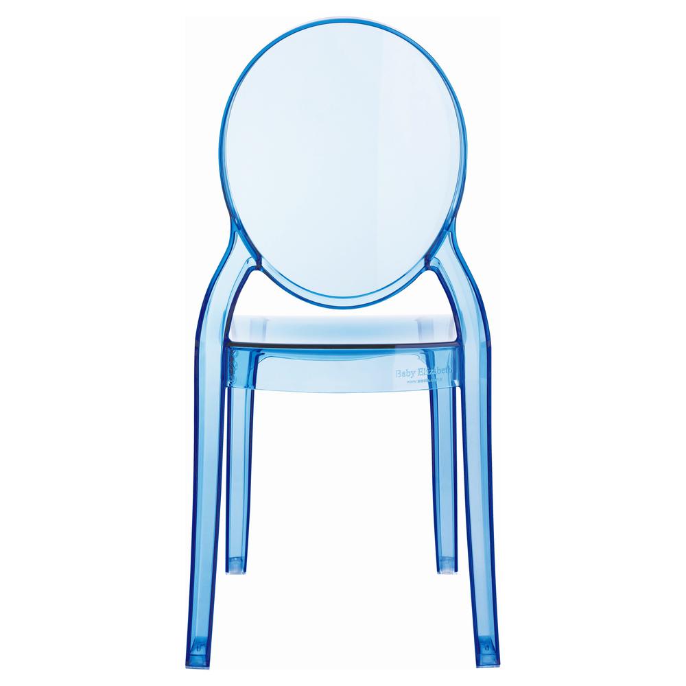 Baby Elizabeth Kids Chair Transparent Blue. Picture 3