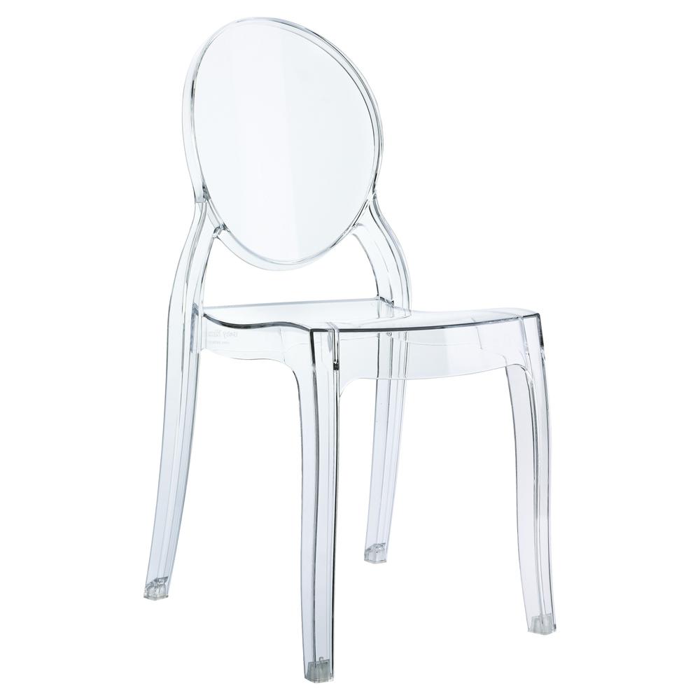 Baby Elizabeth Kids Chair Transparent Clear. Picture 1