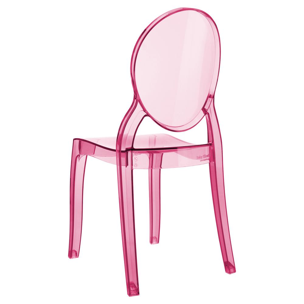 Baby Elizabeth Kids Chair Transparent Pink. Picture 2