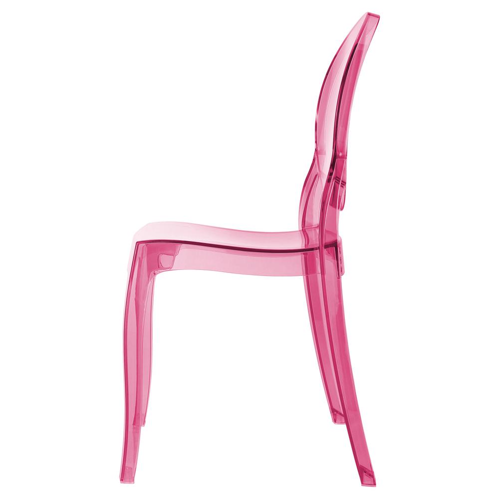 Baby Elizabeth Kids Chair Transparent Pink. Picture 4