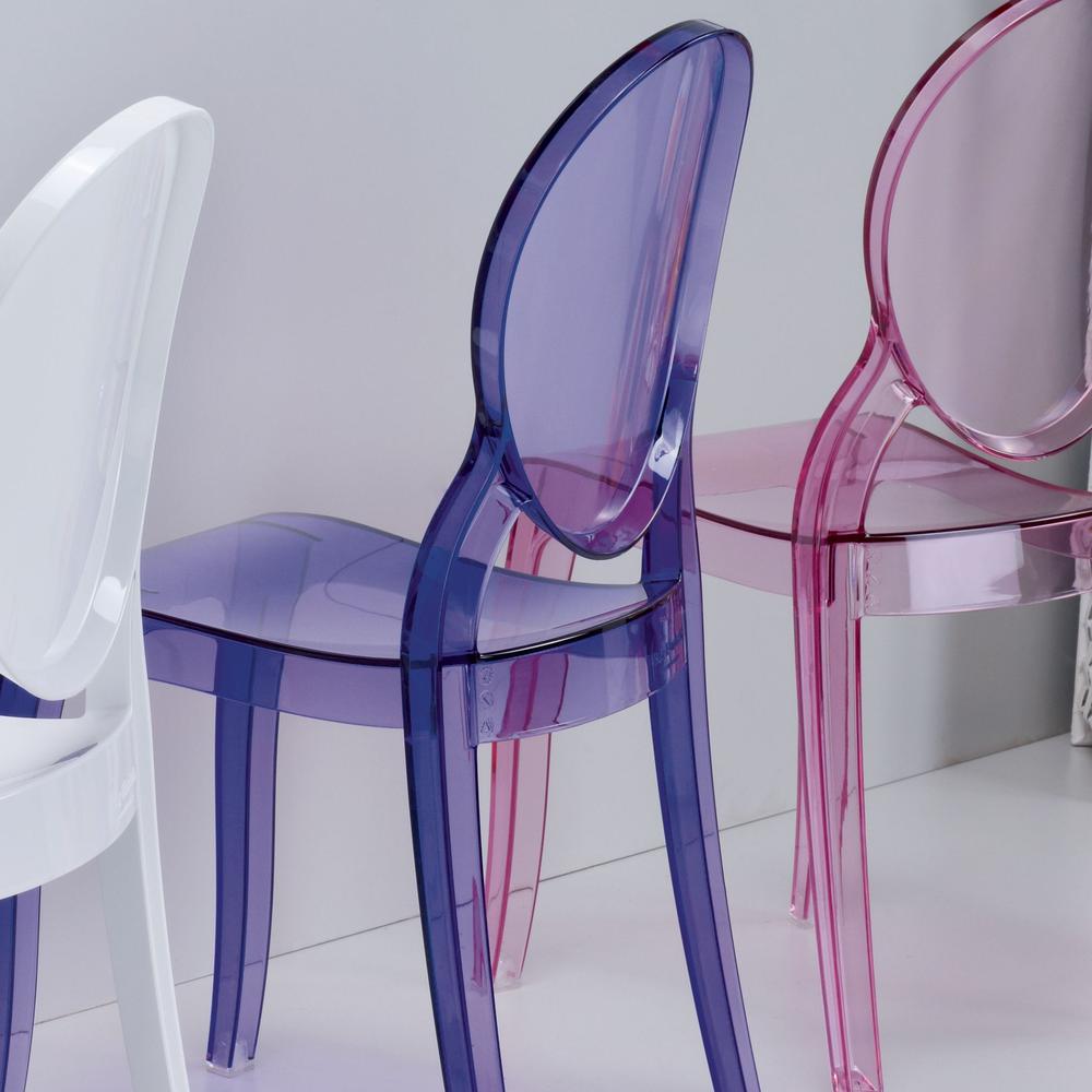 Kids Chair, Transparent Violet, Belen Kox. Picture 7