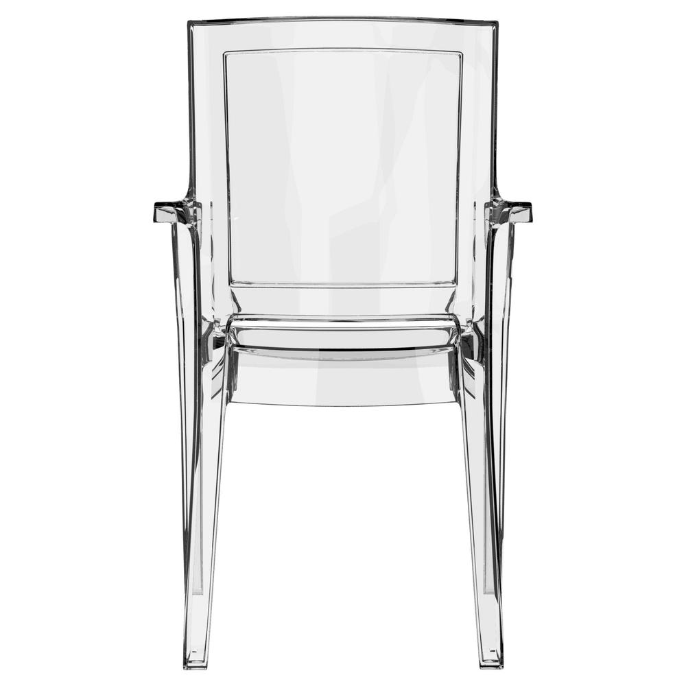 Arthur Polycarbonate Modern Dining Chair Transparent Clear, Set of 4. Picture 5