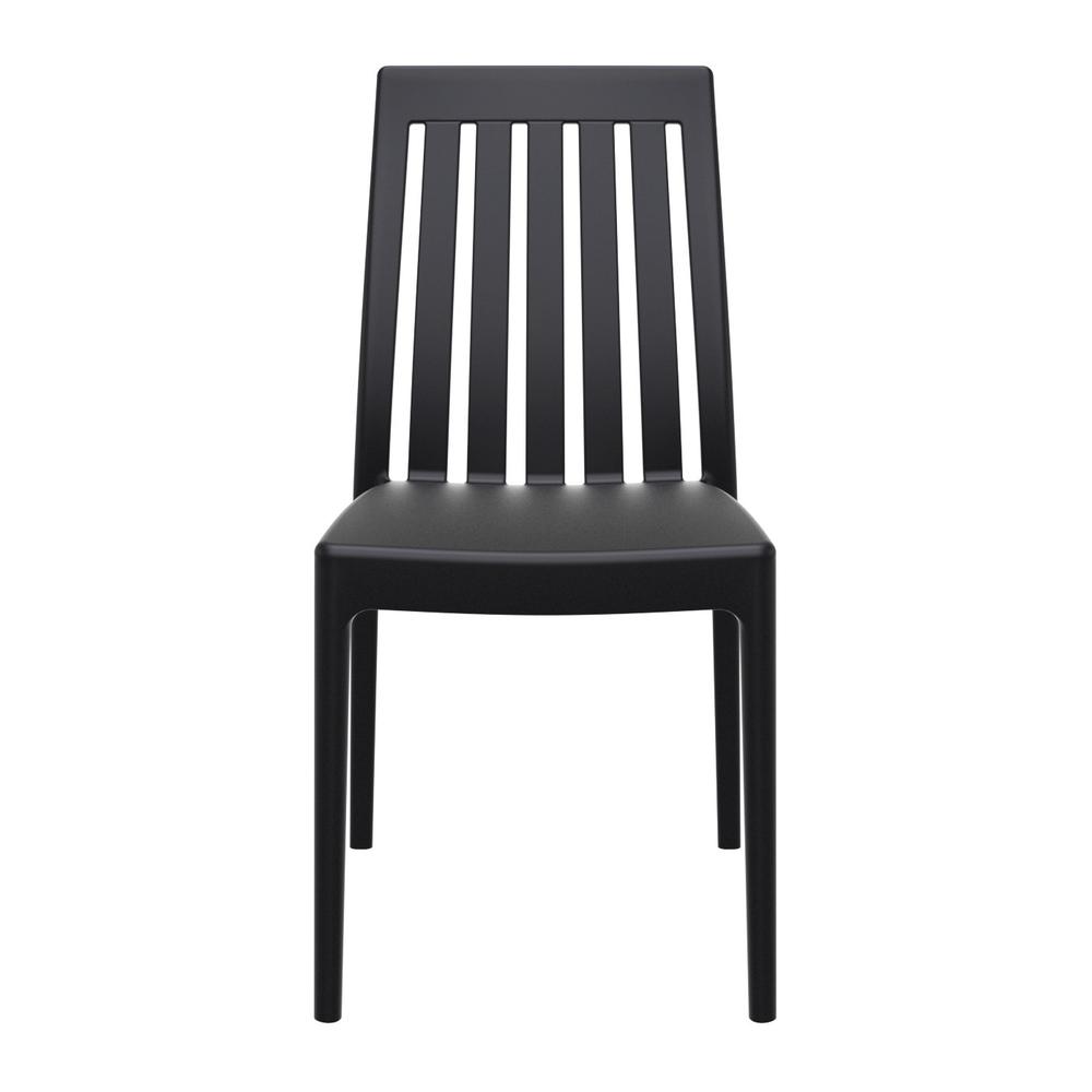 High-Back Dining Chair, Set of 2, Black, Belen Kox. Picture 3
