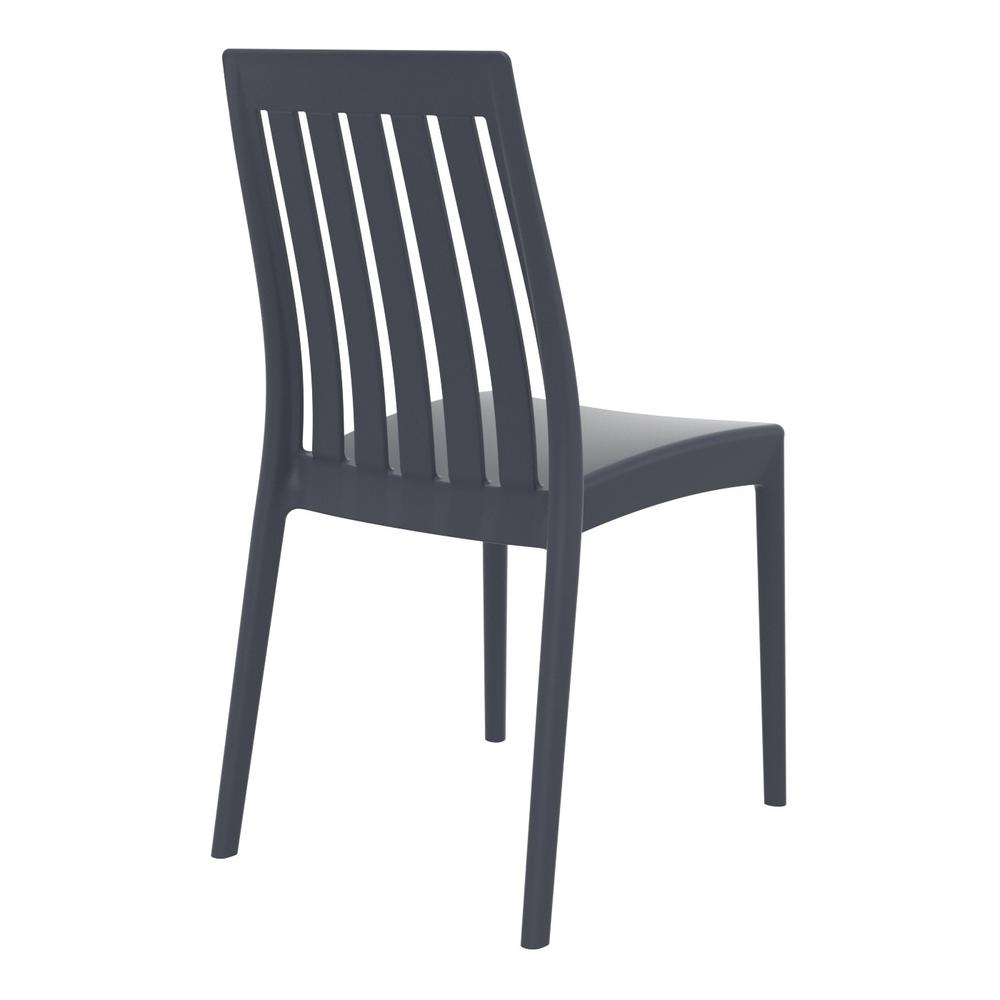 High-Back Dining Chair, Set of 2, Dark Gray, Belen Kox. Picture 2