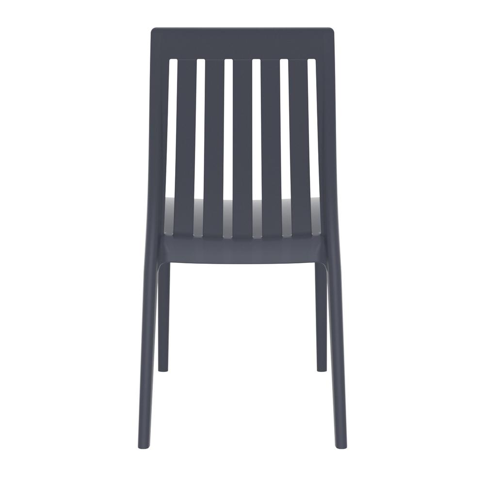 High-Back Dining Chair, Set of 2, Dark Gray, Belen Kox. Picture 5