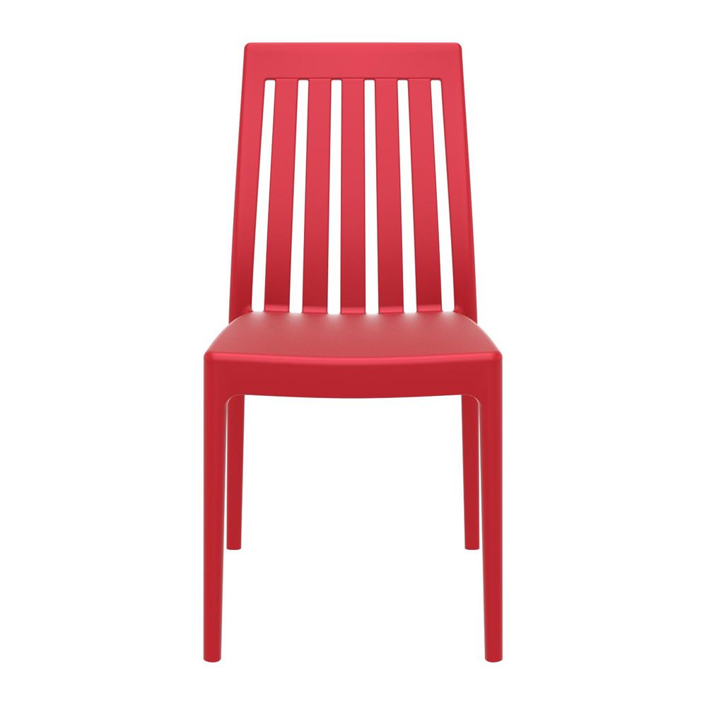 High-Back Dining Chair, Set of 2, Red, Belen Kox. Picture 3