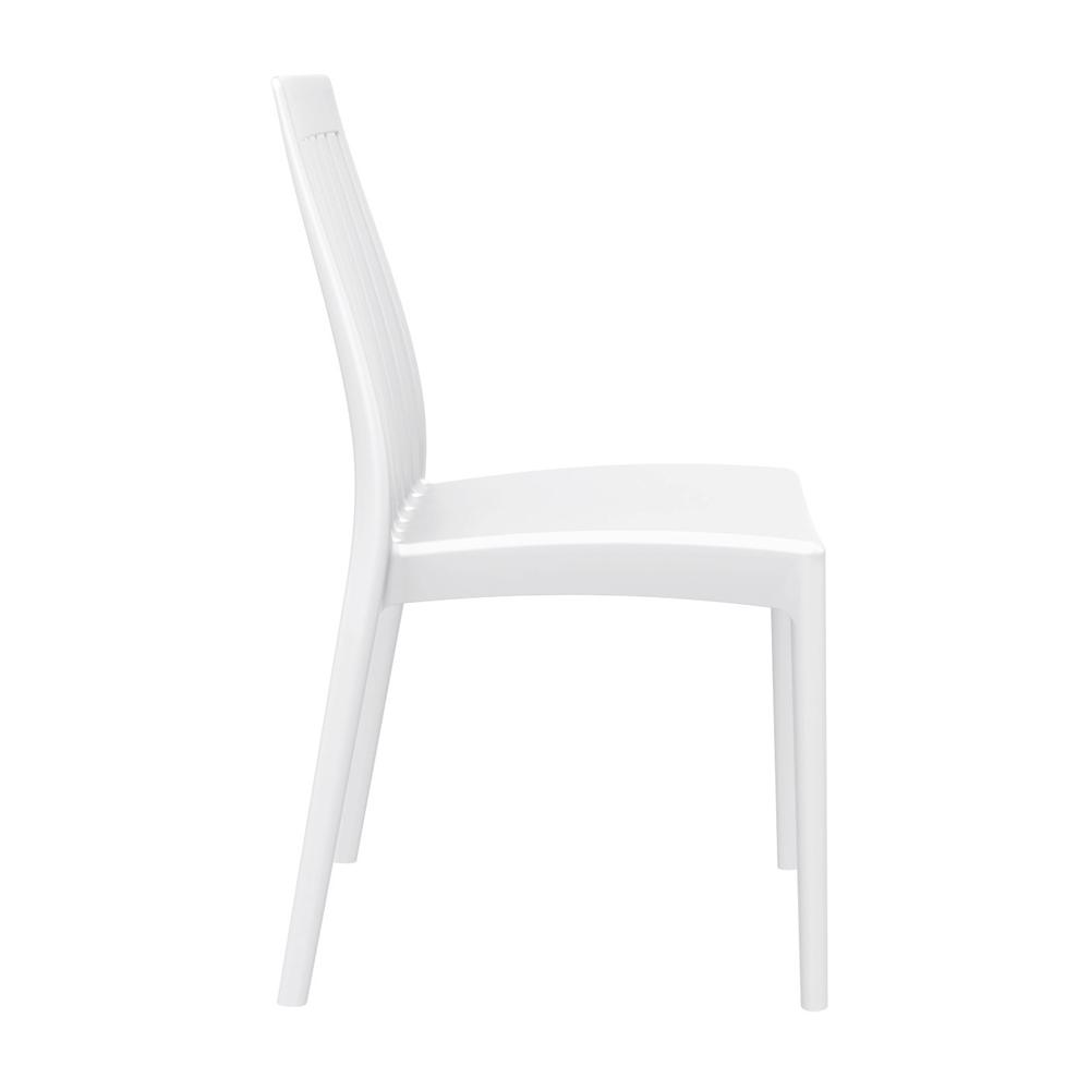 High-Back Dining Chair, Set of 2, White, Belen Kox. Picture 4