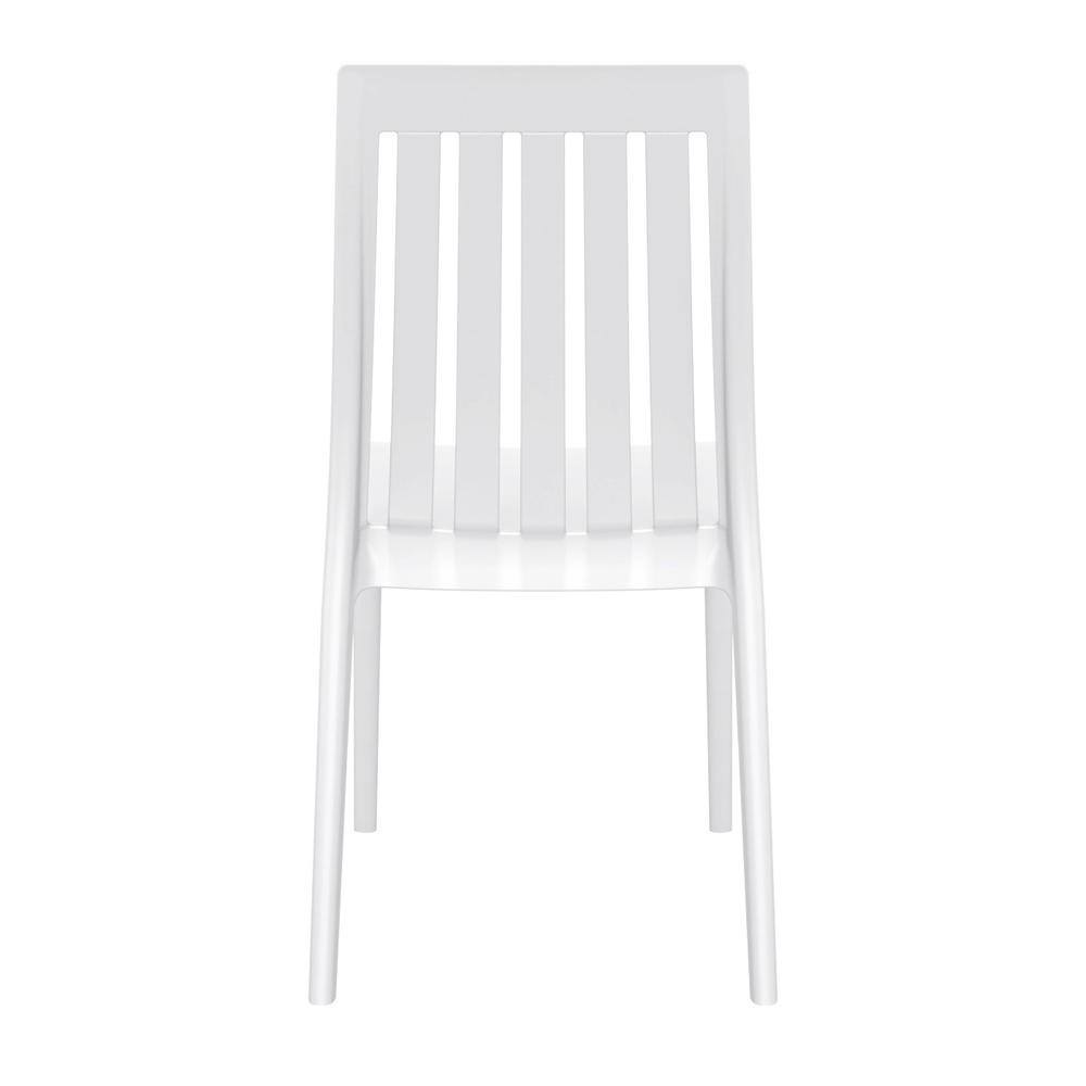 High-Back Dining Chair, Set of 2, White, Belen Kox. Picture 5