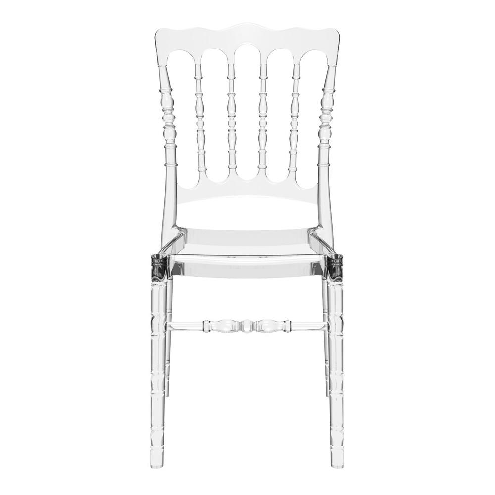 Opera Polycarbonate Dining Chair Transparent Clear, Set of 2. Picture 3