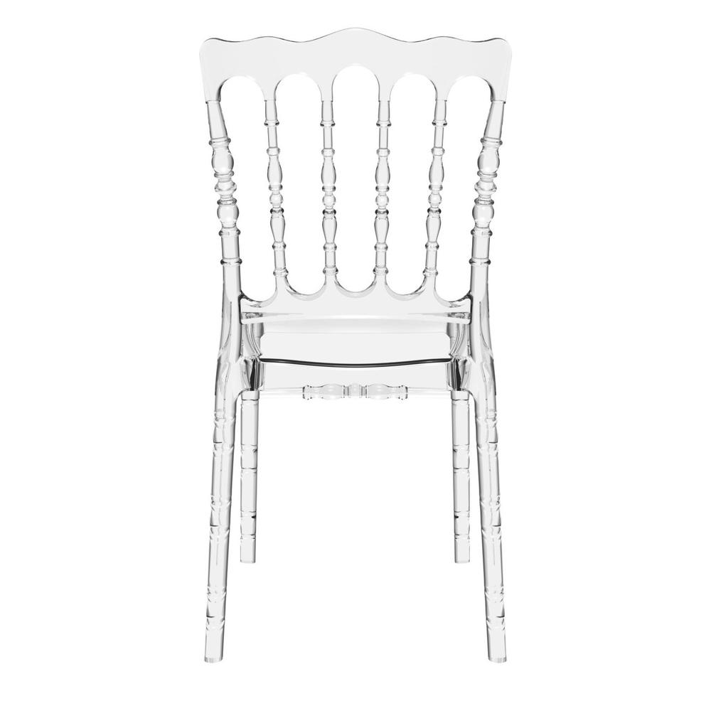 Opera Polycarbonate Dining Chair Transparent Clear, Set of 2. Picture 5