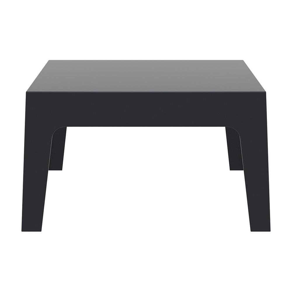 Box Resin Outdoor Center Table Black. Picture 2