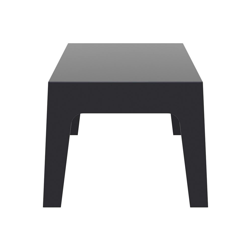 Box Resin Outdoor Center Table Black. Picture 3