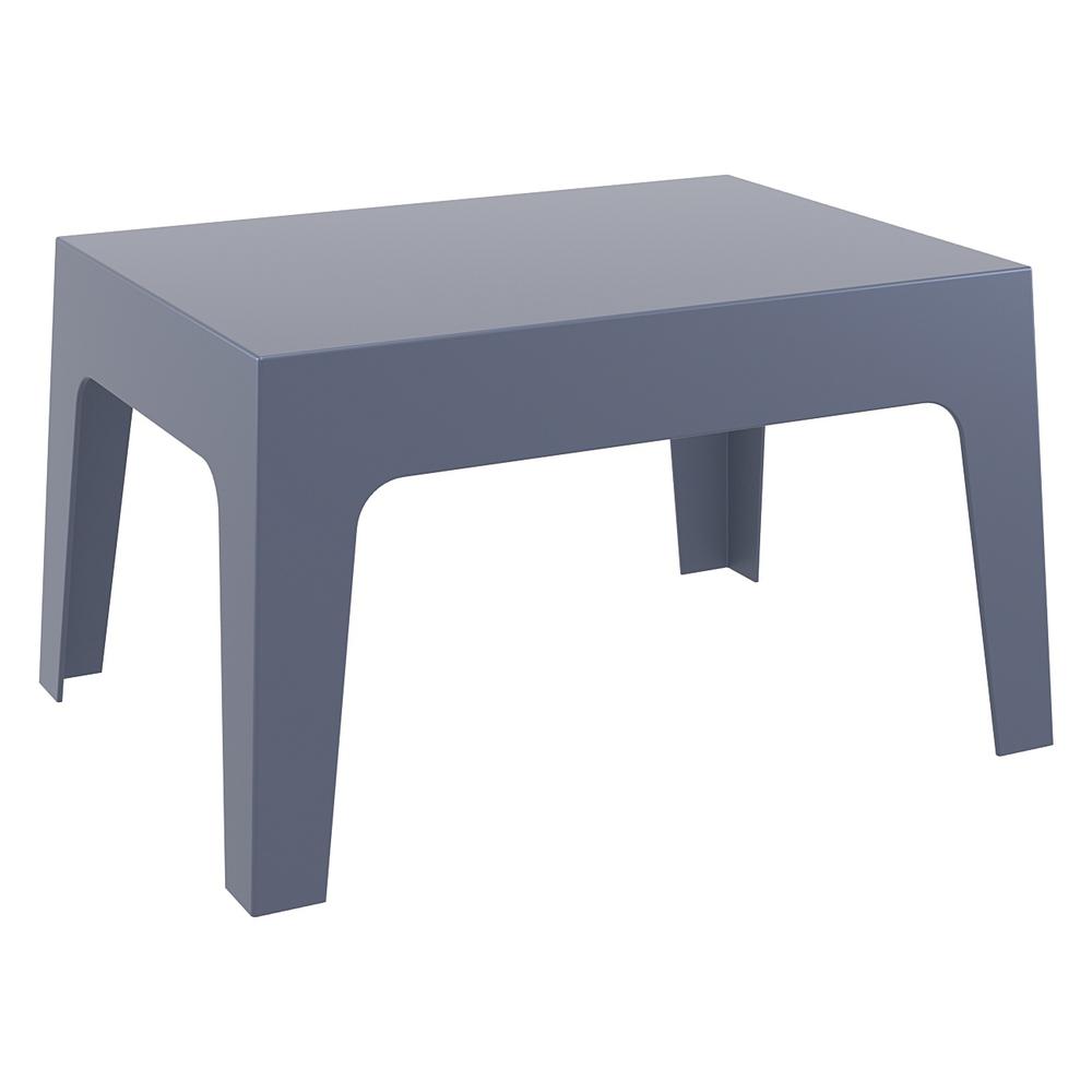 Box Resin Outdoor Center Table Dark Gray. Picture 1