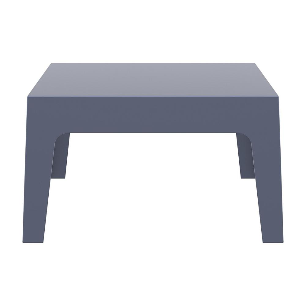 Box Resin Outdoor Center Table Dark Gray. Picture 2