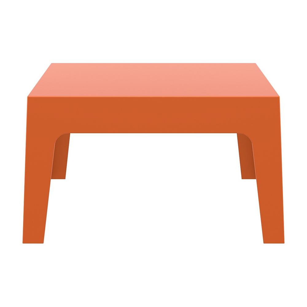Box Resin Outdoor Center Table Orange. Picture 2