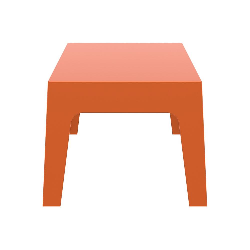 Box Resin Outdoor Center Table Orange. Picture 3