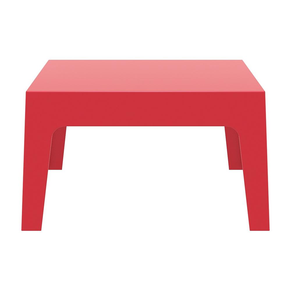 Box Resin Outdoor Center Table Red. Picture 2